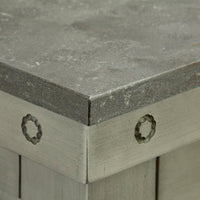 Water Creation 60" Grizzle Grey Double Sink Bathroom Vanity with Mirrors and Faucets with Blue Limestone Counter Top From The ABERDEEN Collection VAB060BLGG05 - Model Bath