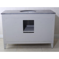 Water Creation 72" Earl Grey Double Sink Bathroom Vanity with Matching Framed Mirror and Faucets From The Potenza Collection POTENZA72EGBF - Model Bath