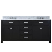 Water Creation 72" Espresso Double Sink Bathroom Vanity with Faucet From The Madison Collection MADISON72EF - Model Bath