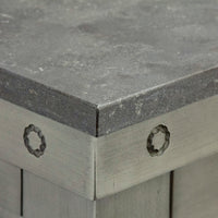 Water Creation 72" Grizzle Grey Double Sink Bathroom Vanity with Mirror and Faucets with Blue Limestone Counter Top From The ABERDEEN Collection VAB072BLGG02 - Model Bath
