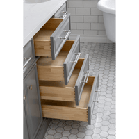 Water Creation 72" Palace Collection Quartz Carrara Cashmere Grey Bathroom Vanity Set with Hardware and F2-0009 Faucets, Mirror in Polished Nickel (PVD) Finish PA72D-0509CG - Model Bath