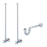 Water Creation Classic P-Trap Water Supply Kit in Chrome Finish PS-0001-01 - Model Bath