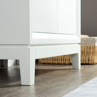 Water Creation Elizabeth 30" Single Sink Carrara White Marble Vanity in Pure White VEL030CWPW00 - Model Bath