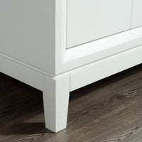 Water Creation Elizabeth 36" Single Sink Carrara White Marble Vanity in Pure White VEL036CWPW00 - Model Bath