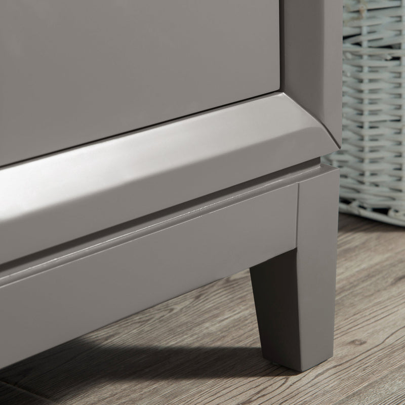 Water Creation Elizabeth 48" Single Sink Carrara White Marble Vanity in Cashmere Grey VEL048CWCG00 - Model Bath