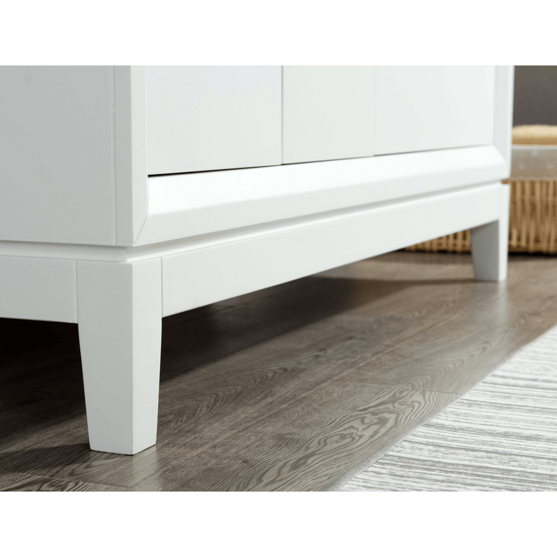 Water Creation Elizabeth 48" Single Sink Carrara White Marble Vanity in Pure White with Matching Mirror(s) VEL048CWPW01 - Model Bath