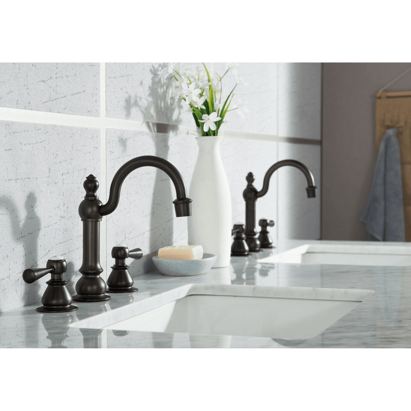 Water Creation Elizabeth 60" Double Sink Carrara White Marble Vanity in Cashmere Grey with Matching Mirror(s) and F2-0012-03-TL Lavatory Faucet(s) VEL060CWCG25 - Model Bath