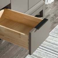 Water Creation Elizabeth 72" Double Sink Carrara White Marble Vanity in Cashmere Grey VEL072CWCG00 - Model Bath