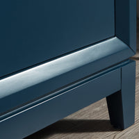 Water Creation Elizabeth 72" Double Sink Carrara White Marble Vanity in Monarch Blue VEL072CWMB00 - Model Bath