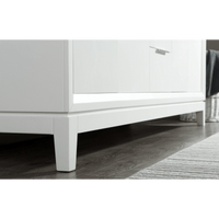 Water Creation Elizabeth 72" Double Sink Carrara White Marble Vanity in Pure White with F2-0009-01-BX Lavatory Faucet(s) VEL072CWPW07 - Model Bath