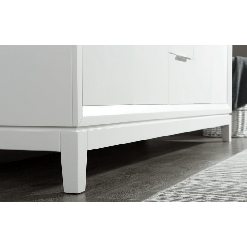 Water Creation Elizabeth 72" Double Sink Carrara White Marble Vanity in Pure White with F2-0009-01-BX Lavatory Faucet(s) VEL072CWPW07 - Model Bath