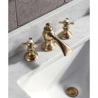 Water Creation Madison 72" Double Sink Carrara White Marble Vanity in Monarch Blue with F2-0013-06-FX Lavatory Faucet(s) VMI072CWMB42 - Model Bath