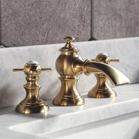 Water Creation Madison 72" Double Sink Carrara White Marble Vanity in Monarch Blue with Matching Mirror(s) and F2-0013-06-FX Lavatory Faucet(s) VMI072CWMB40 - Model Bath