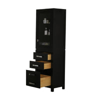 Water Creation Madison Collection Linen Cabinet in Espresso MADISON-LC-E - Model Bath