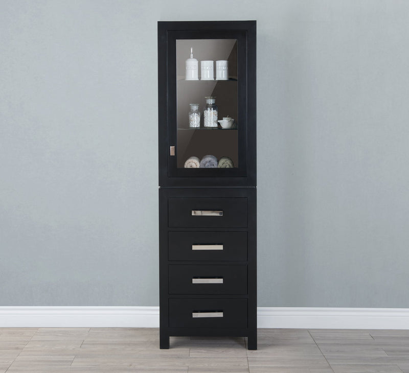 Water Creation Madison Collection Linen Cabinet in Espresso MADISON-LC-E - Model Bath
