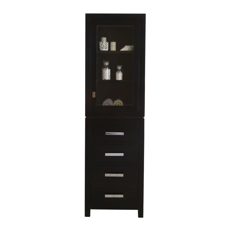 Water Creation Madison Collection Linen Cabinet in Espresso MADISON-LC-E - Model Bath
