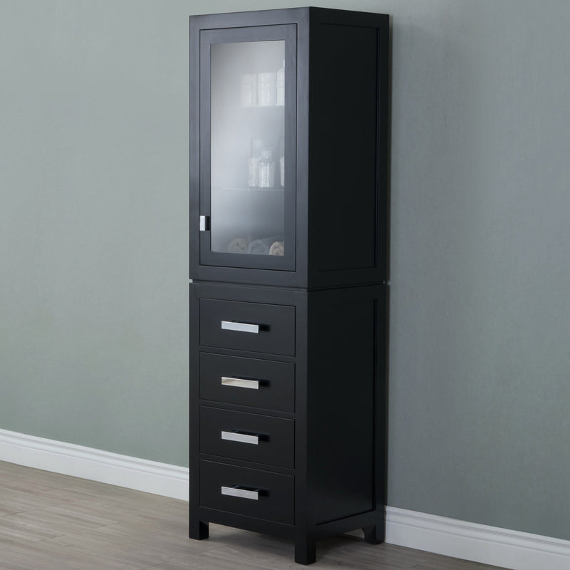 Water Creation Madison Collection Linen Cabinet in Espresso MADISON-LC-E - Model Bath