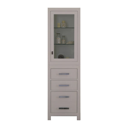 Water Creation Madison Collection Linen Cabinet in White MADISON-LC-W - Model Bath