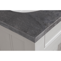 Water Creation Potenza 24" Bathroom Vanity in Earl Grey with Blue Limestone Top with Faucet and Mirror POTENZA24EGBF1 - Model Bath