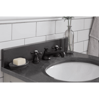 Water Creation Potenza 24" Bathroom Vanity in Earl Grey with Blue Limestone Top with Faucet and Mirror POTENZA24EGBF1 - Model Bath