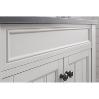 Water Creation Potenza 30" Bathroom Vanity in Earl Grey with Blue Limestone Top with Faucet and Mirror POTENZA30EGBF1 - Model Bath