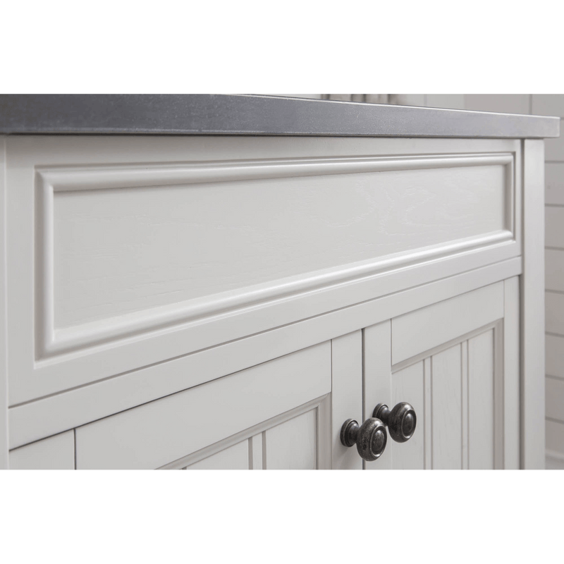 Water Creation Potenza 30" Bathroom Vanity in Earl Grey with Blue Limestone Top with Faucet and Mirror POTENZA30EGBF1 - Model Bath