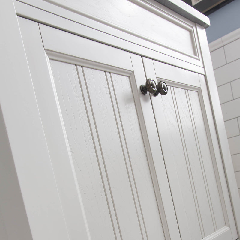 Water Creation Potenza 30" Bathroom Vanity in Earl Grey with Blue Limestone Top with Faucet POTENZA30EGF1 - Model Bath