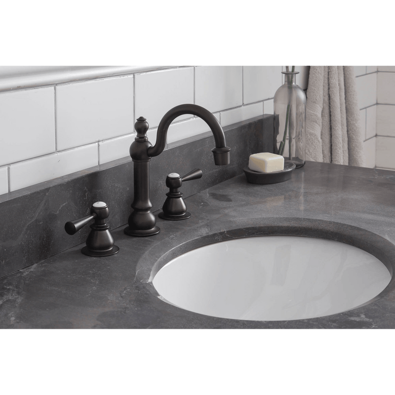 Water Creation Potenza 48" Bathroom Vanity in Earl Grey with Blue Limestone Top with Faucet POTENZA48EGF2 - Model Bath