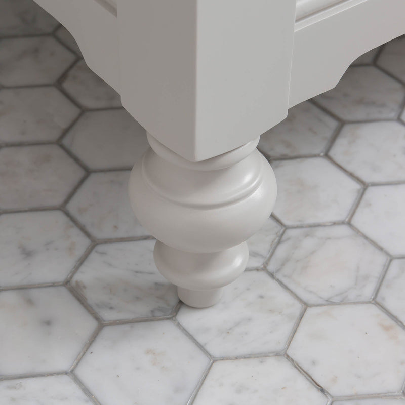 Water Creation Potenza 48" Bathroom Vanity in Earl Grey with Blue Limestone Top with Faucet POTENZA48EGF2 - Model Bath