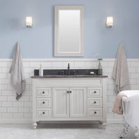 Water Creation Potenza 48" Bathroom Vanity in Earl Grey with Blue Limestone Top with Faucet POTENZA48EGF2 - Model Bath