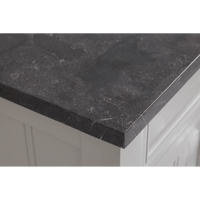Water Creation Potenza 72" Bathroom Vanity in Earl Grey with Blue Limestone Top with Faucet POTENZA72EGF2 - Model Bath