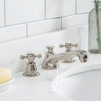 Water Creation Queen 30" Single Sink Quartz Carrara Vanity in Pure White VQU030QCPW00 - Model Bath