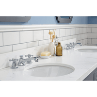 Water Creation Queen 72" Double Sink Quartz Carrara Vanity in Cashmere Grey with Matching Mirror(s) VQU072QCCG04 - Model Bath