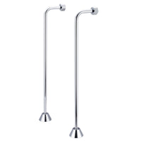 Water Creation Single Offset Supply For Claw Foot Or Elegant Tubs in Chrome Finish SL-0002-01 - Model Bath
