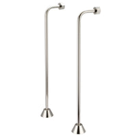 Water Creation Single Offset Supply For Claw Foot Or Elegant Tubs in Polished Nickel Finish SL-0002-05 - Model Bath