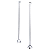 Water Creation Straight Supply For Claw Foot Or Elegant Tubs in Chrome Finish SL-0001-01 - Model Bath