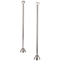 Water Creation Straight Supply For Claw Foot Or Elegant Tubs in Polished Nickel Finish SL-0001-05 - Model Bath