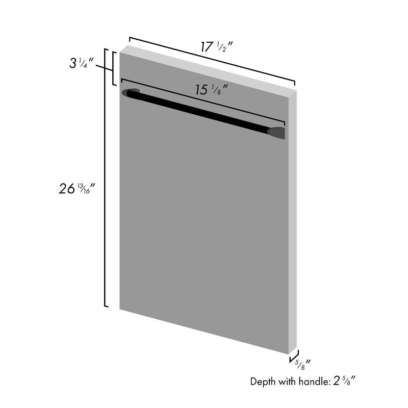 ZLINE 18" Top Control Dishwasher in Copper with Stainless Steel Tub and Traditional Style Handle DW-C-H-18 - Model Bath