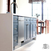 ZLINE 18" Top Control Dishwasher in DuraSnow® Finished Stainless Steel with Stainless Steel Tub and Traditional Style Handle DW-SS-H-18 - Model Bath