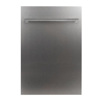ZLINE 18" Top Control Dishwasher in DuraSnow® Finished Stainless Steel with Stainless Steel Tub and Traditional Style Handle DW-SS-H-18 - Model Bath