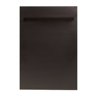 ZLINE 18" Top Control Dishwasher in Oil-Rubbed Bronze with Stainless Steel Tub and Traditional Style Handle DW-ORB-H-18 - Model Bath