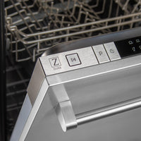 ZLINE 18" Top Control Dishwasher in Stainless Steel with Stainless Steel Tub and Traditional Style Handle DW-304-H-18 - Model Bath