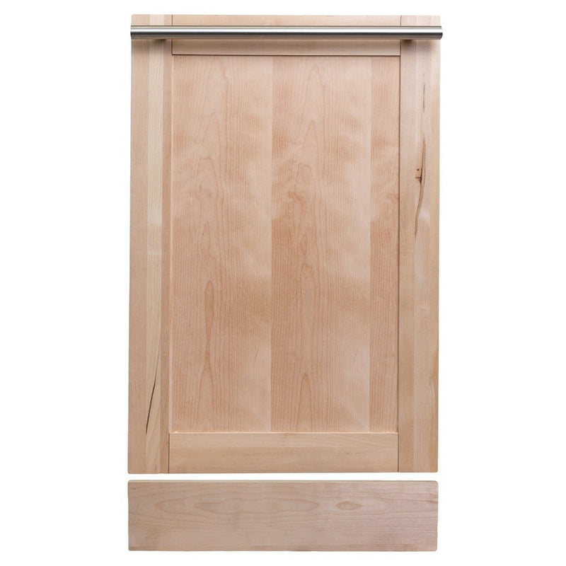 ZLINE 18" Top Control Dishwasher in Unfinished Wood with Stainless Steel Tub and Modern Style Handle DW-UF-18 - Model Bath