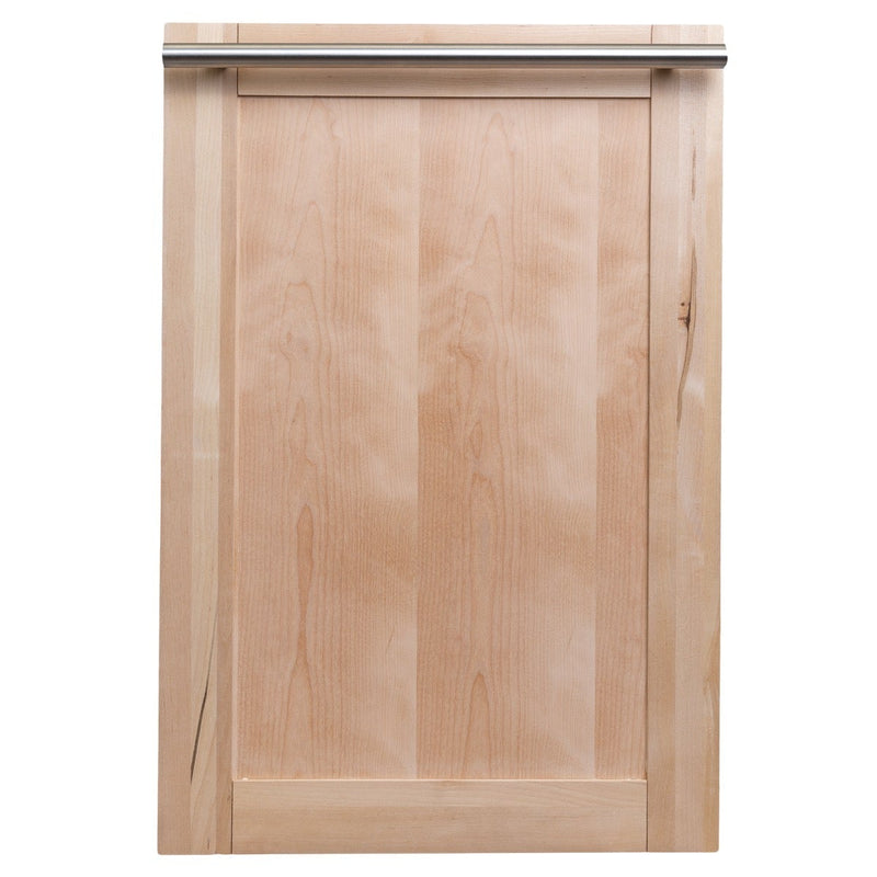 ZLINE 18" Top Control Dishwasher in Unfinished Wood with Stainless Steel Tub and Modern Style Handle DW-UF-18 - Model Bath