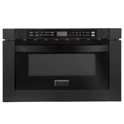 ZLINE 24" 1.2 cu. ft. Microwave Drawer in Black Stainless Steel MWD-1-BS - Model Bath