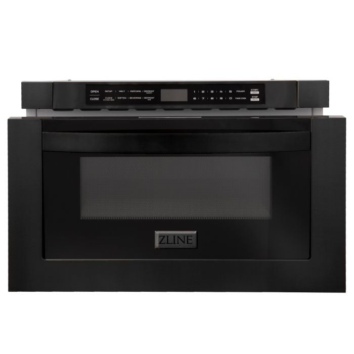 ZLINE 24" 1.2 cu. ft. Microwave Drawer in Black Stainless Steel MWD-1-BS - Model Bath