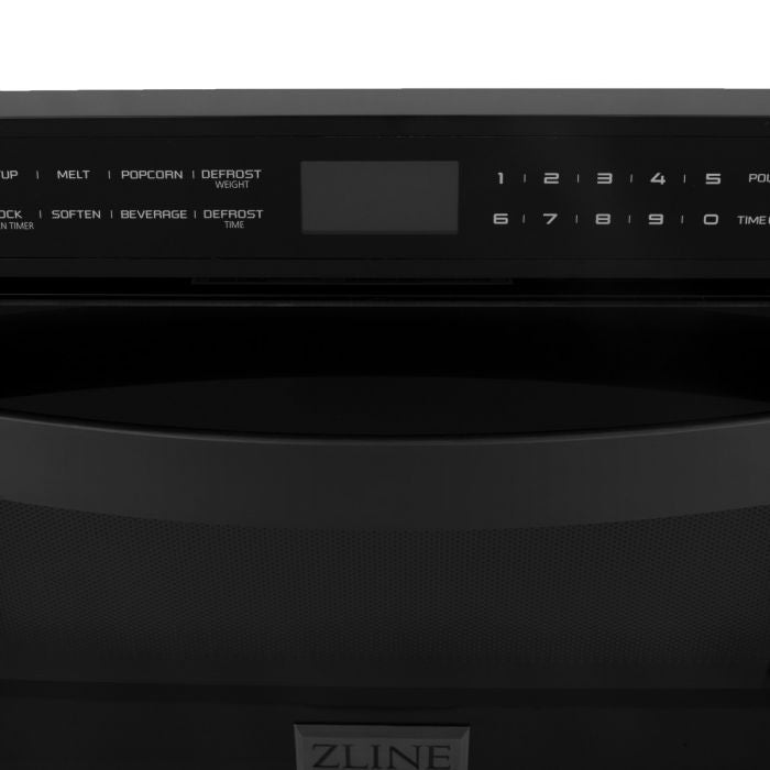 ZLINE 24" 1.2 cu. ft. Microwave Drawer in Black Stainless Steel MWD-1-BS - Model Bath