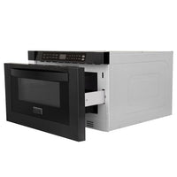 ZLINE 24" 1.2 cu. ft. Microwave Drawer in Black Stainless Steel MWD-1-BS - Model Bath