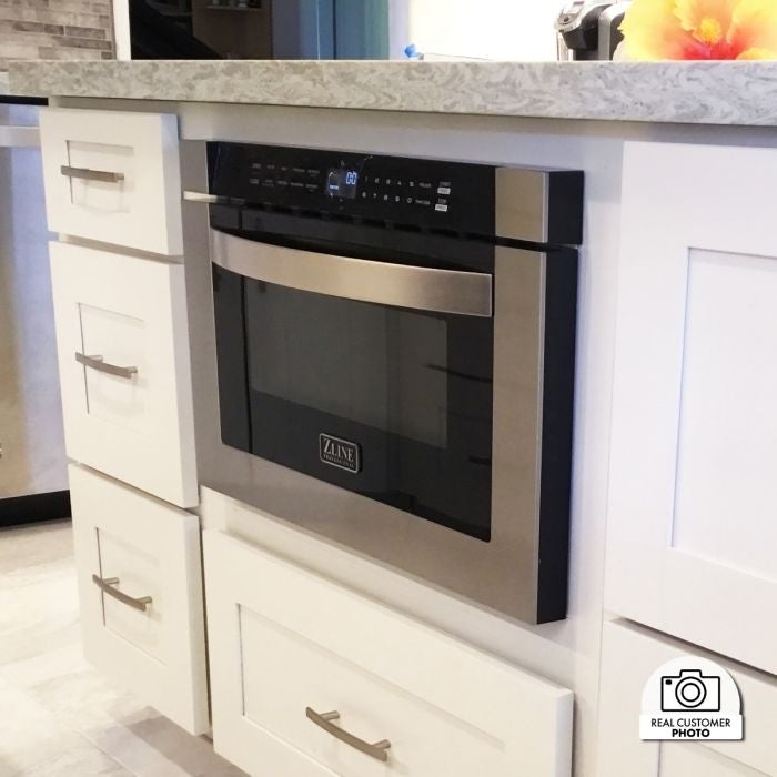 ZLINE 24" 1.2 Cu. Ft. Microwave Drawer in Stainless Steel MWD-1 - Model Bath