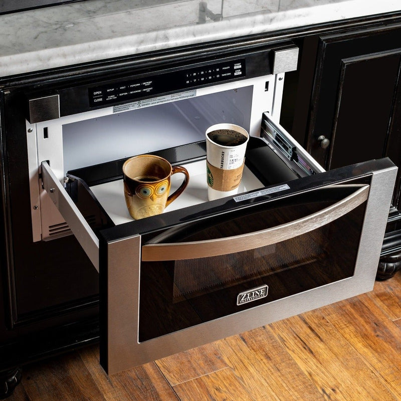 ZLINE 24" 1.2 Cu. Ft. Microwave Drawer in Stainless Steel MWD-1 - Model Bath